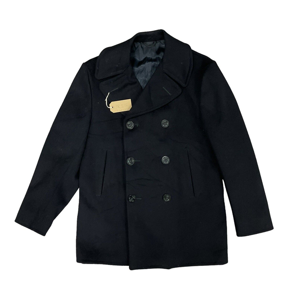US Navy 1968 Pea Coat 100% Wool Enlisted USN Winter Uniform 40" [JR215]