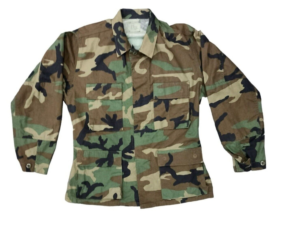 US Army Woodland Camouflage Lightweight Combat Shirt – Pools