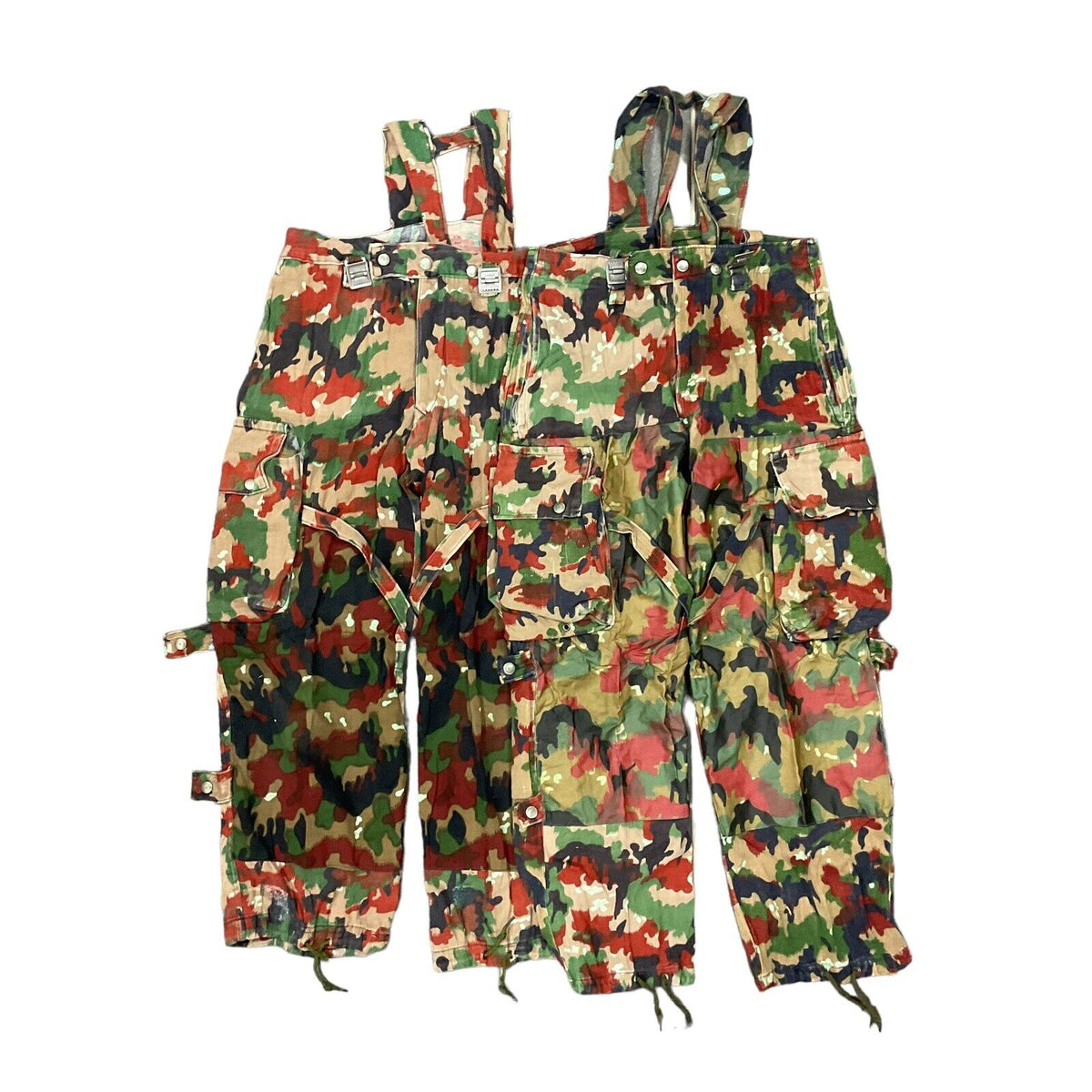 Swiss Army Camo Trouser Alpenflage Red Camouflage Combat Vintage