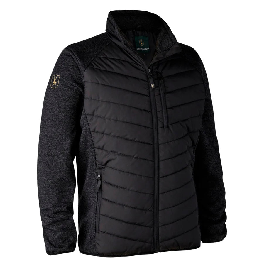 Deerhunter Moor Padded Jacket with Knit - Black | 999