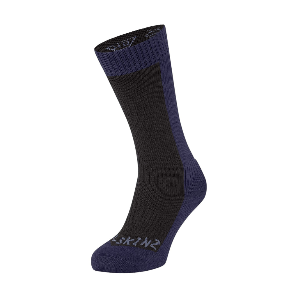 SealSkinz Starston Waterproof Sock | Black/ Navy Blue