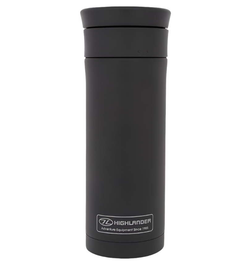 Highlander 500ml Thermal Insulated Mug Black Pools Surplus Stores