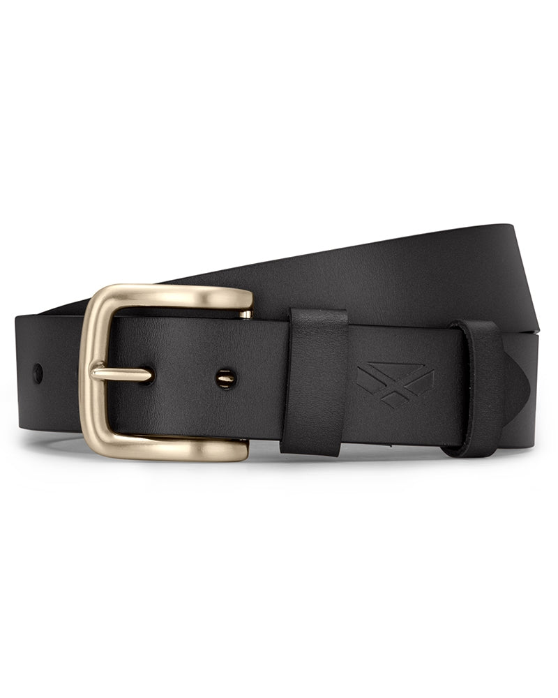 Hoggs of Fife Luxury Leather Belt - Black