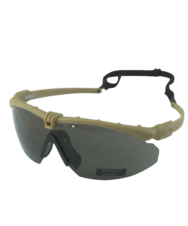 Kombat Ranger Glasses - Coyote - Smoke Lens