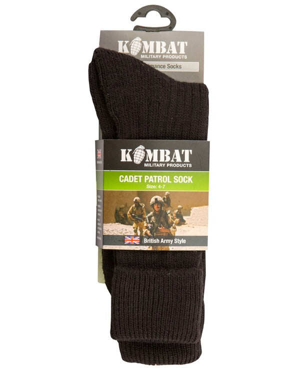 Kombat Black Cadet Socks