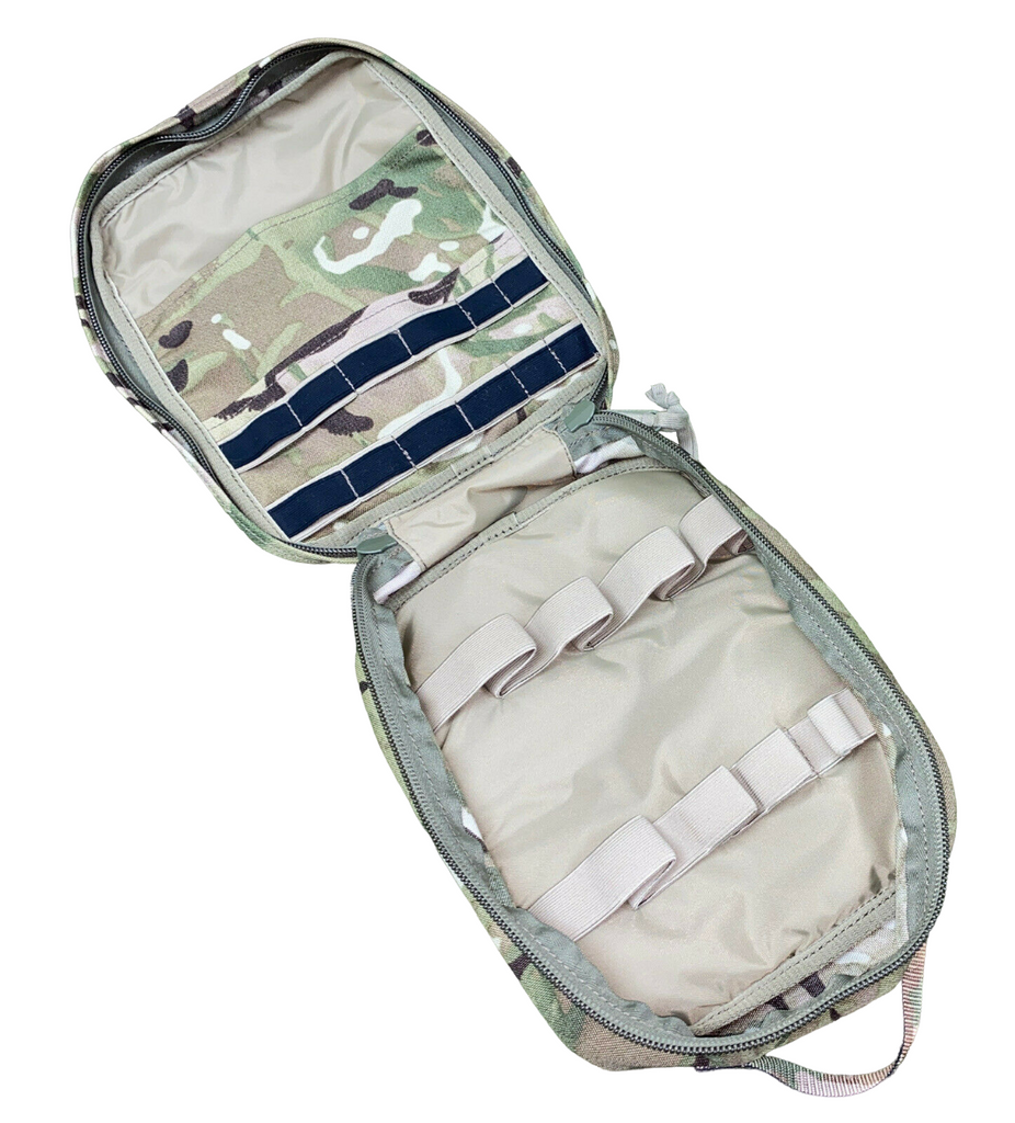 British Army MTP Team Medic Pouch with side zips and buckles