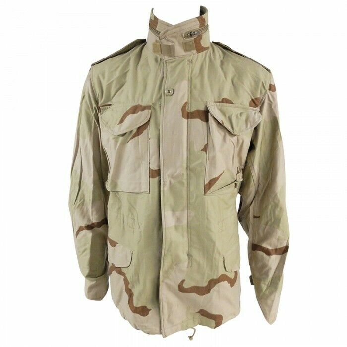 US Army Class 4 Desert Camouflage M65 Tri-Colour Jacket with shoulder epaulettes