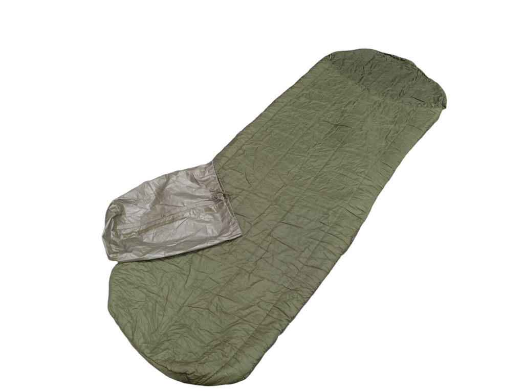 Genuine Belgian Army Lightweight Green Sleeping Bag with Stuff Sack
