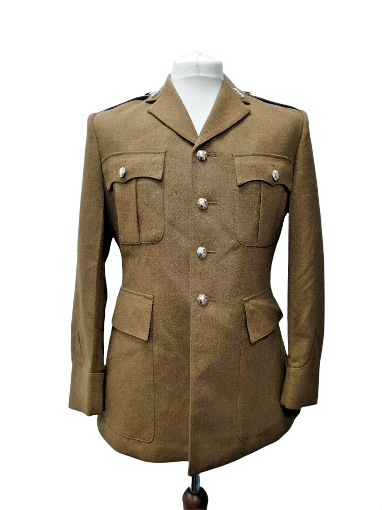 British Army FAD No.2 Khaki Jacket with buttons, 2 shoulder epaulettes, 4 external pockets