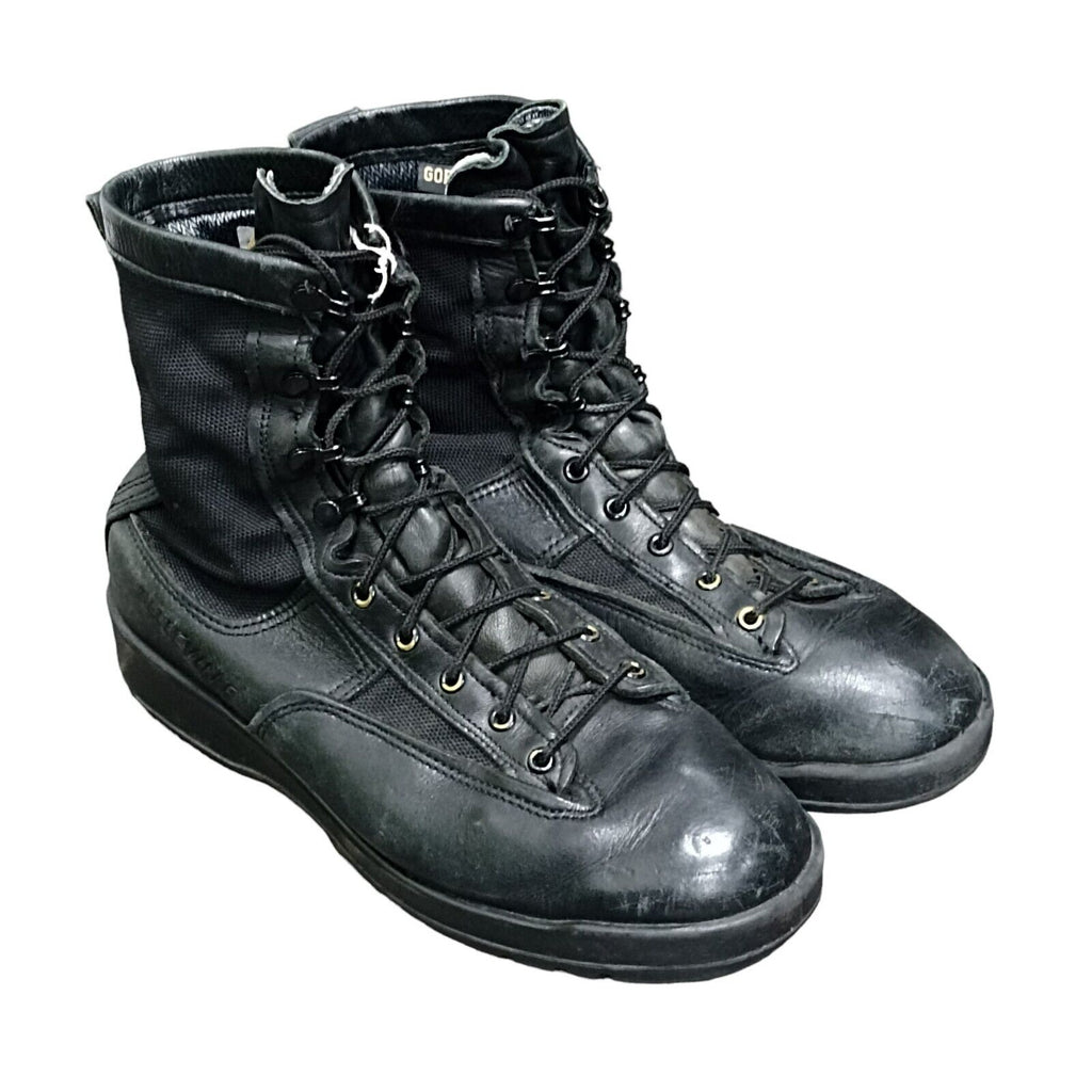 US Army USAF Flying Boots Belleville Black GORE-TEX Vibram Sole Size 10½ [JN30]