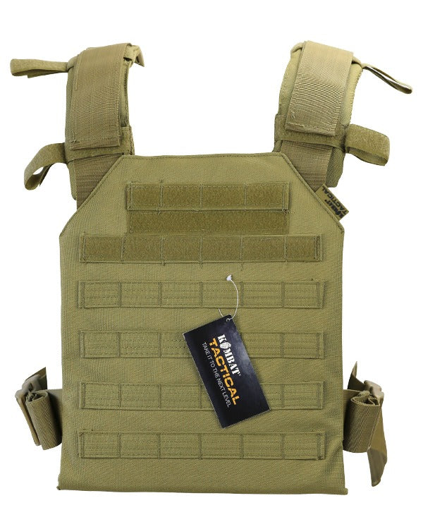 Kombat Coyote Spartan Plate Carrier with quick release buckle system and adjustable straps