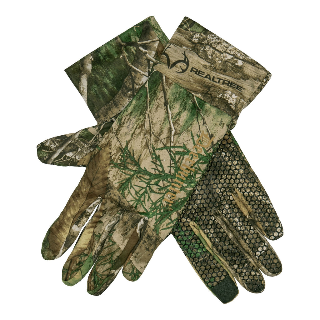 Deerhunter RealTree Camouflage Gloves with silicone grips