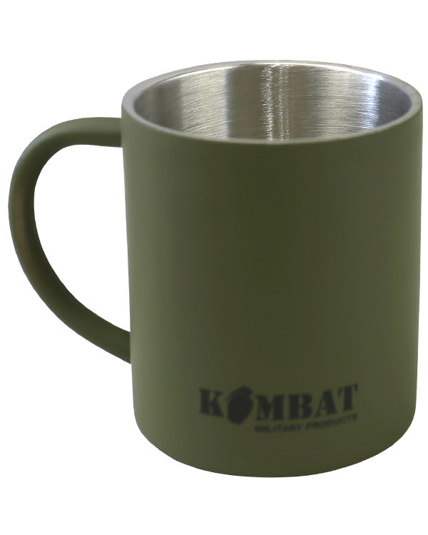 Kombat Olive Green Stainless Steel Mug 330ml