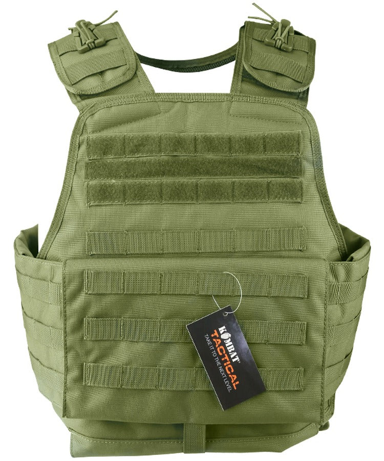 Kombat Olive Green Viking Molle Battle Platform with side utility pouches and quick release buckles