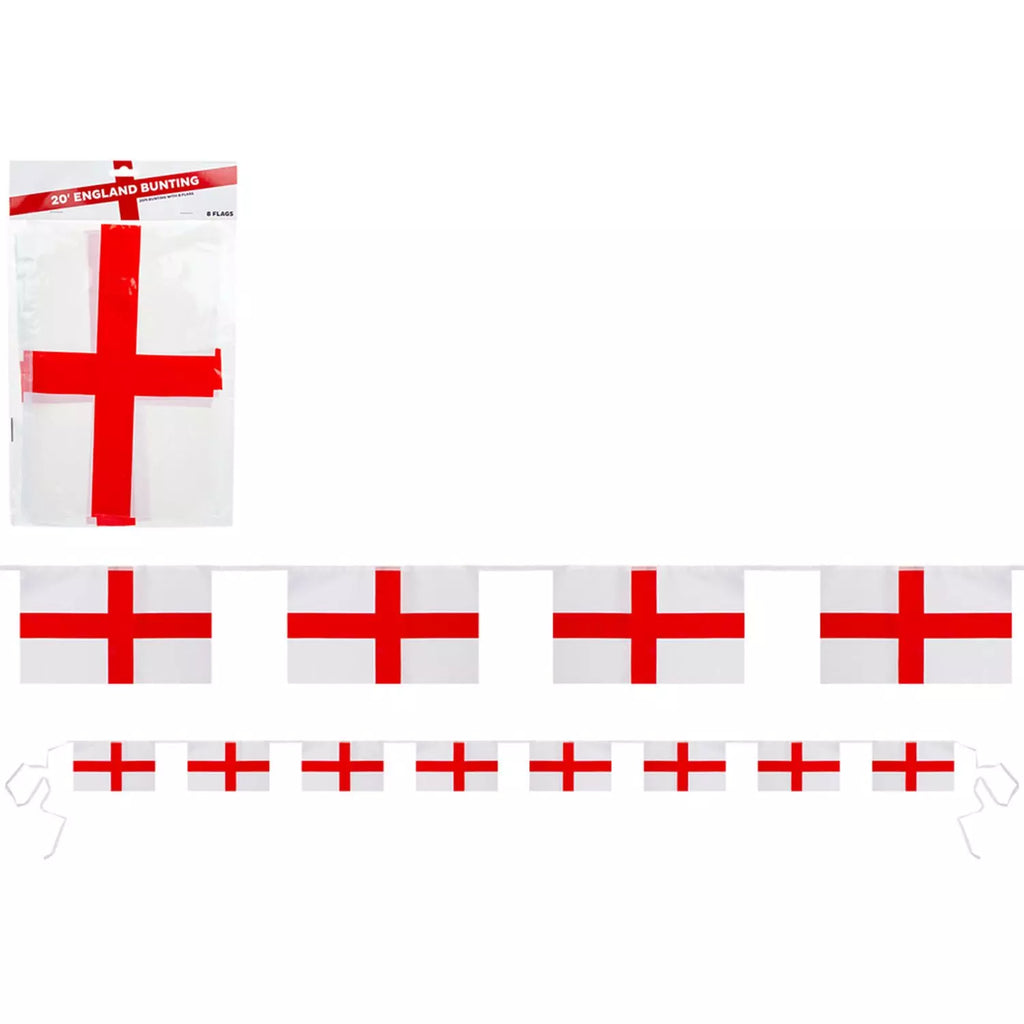 England Flag Bunting 12ft