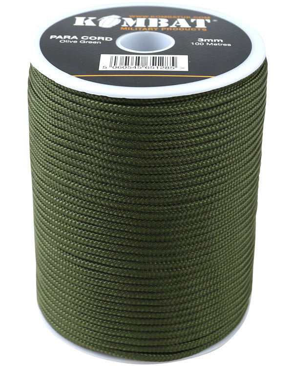 Kombat Paracord - 100m Reel - Olive Green