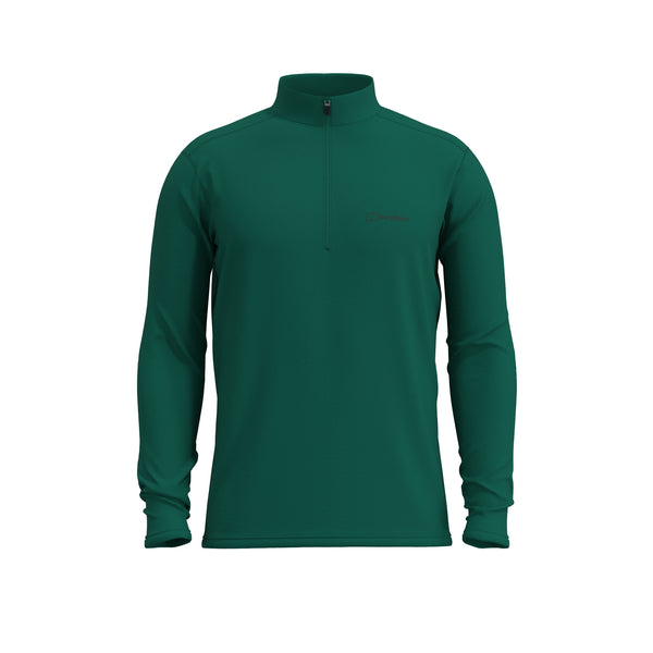 Berghaus 24/7 Tech Tee Long Sleeve Half Zip Top - Green