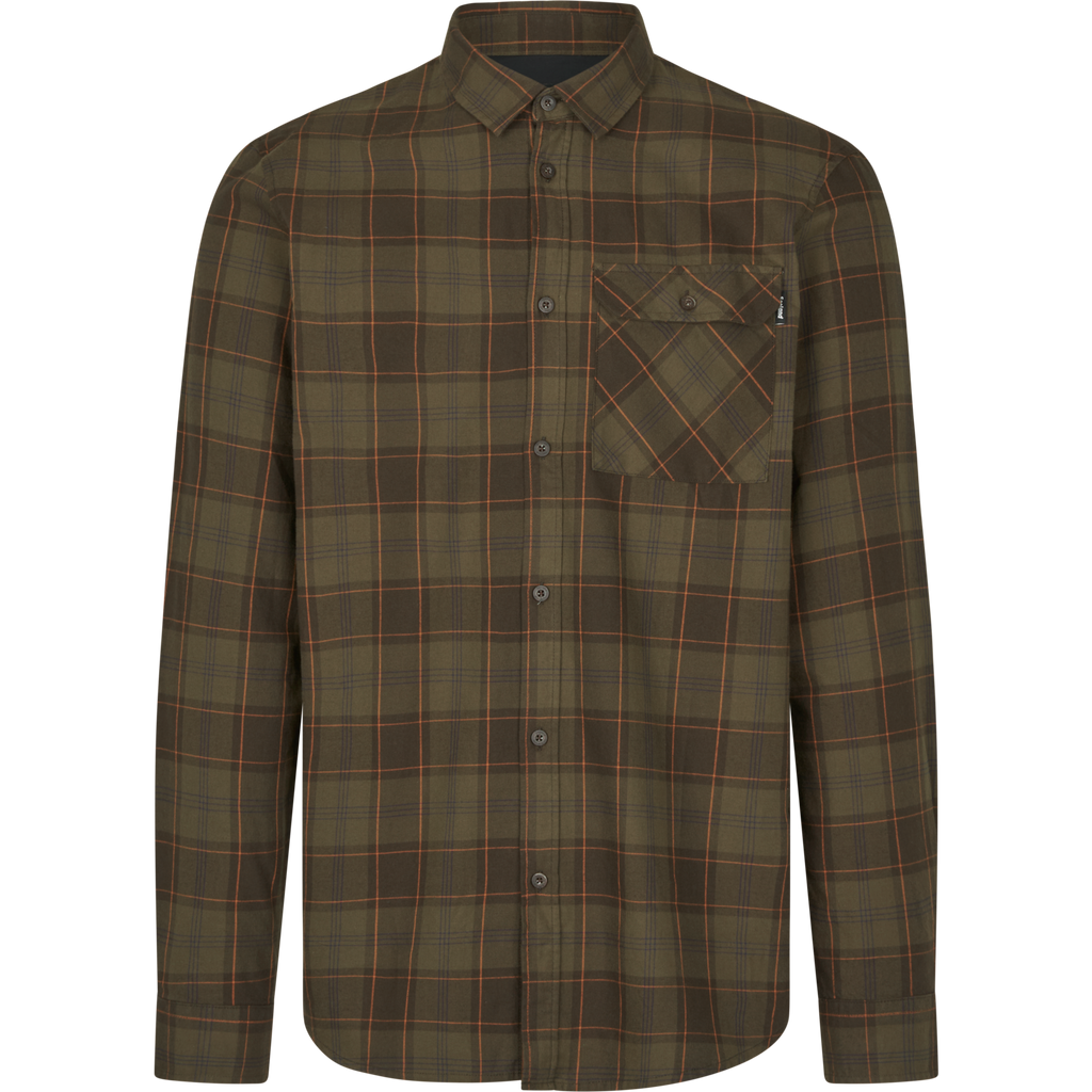 Seeland Glen Flannel Shirt - Pine Green/Dark Navy