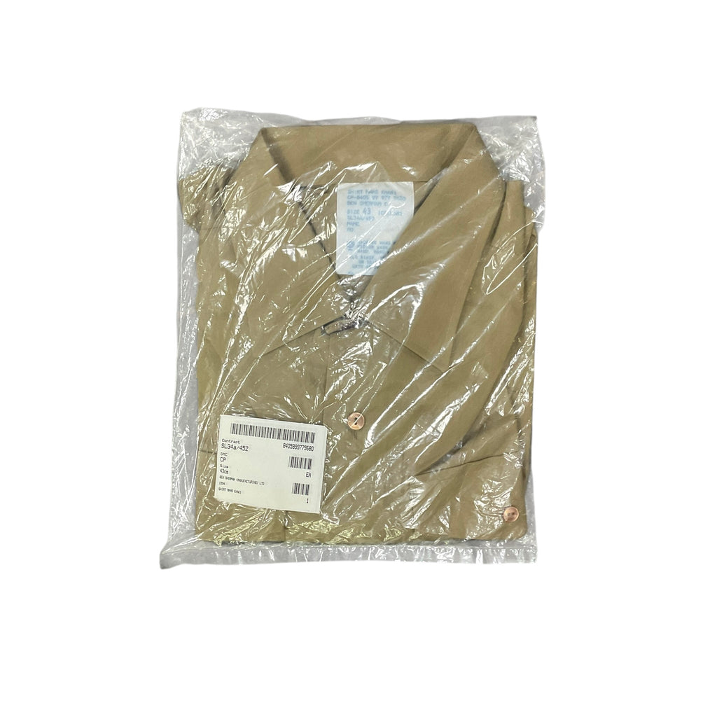Brand New 1994 British Army Ben Sherman Khaki Shirt 43cm [WH49]