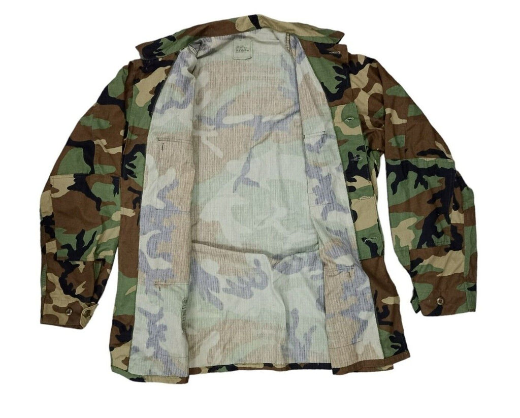 US Army Hot Weather Woodland Camouflage BDU Shirt Ripstop Combat Jacke Pools Surplus Stores