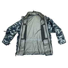 US Navy Blue Digital Camo GORE-TEX ECW Parka - MED-XSHORT [JR304]