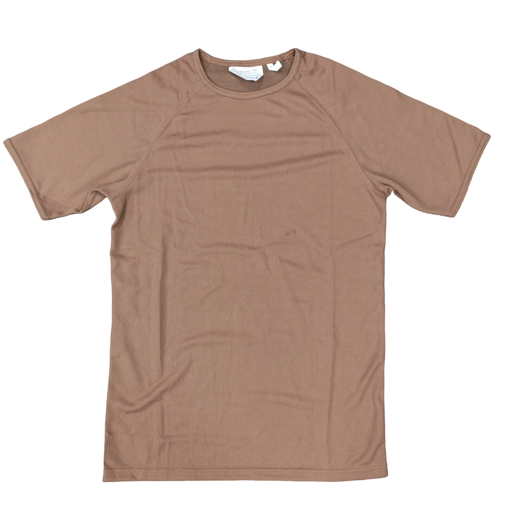 Dutch Army Brown Ribbed T-Shirt  [T29]