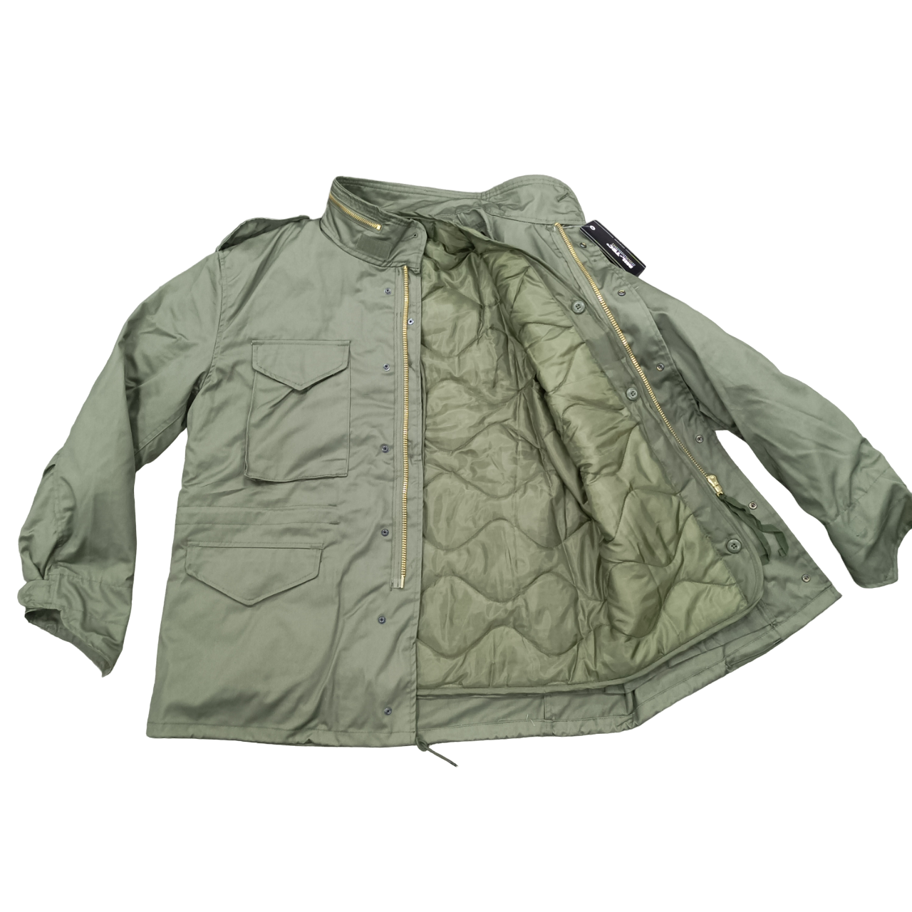 Mil-Tec US Army M65 Olive Green Field Jacket with Quilt Liner – Pools ...