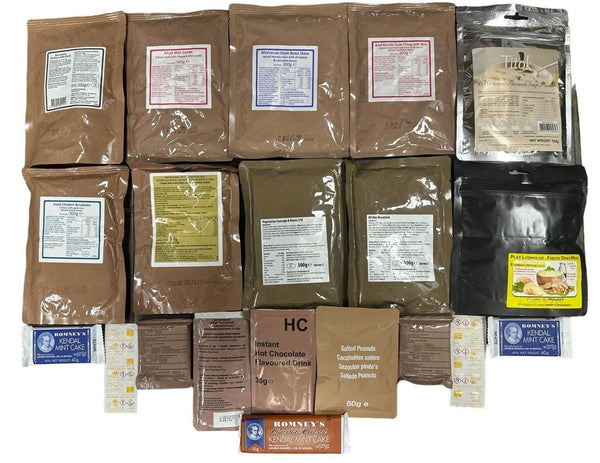 British Army MRE Ration Pack Meals