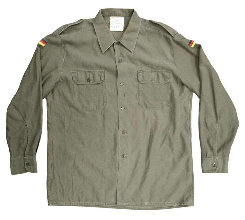 German Army Olive Drab Polycotton Field Shirt Work Uniform