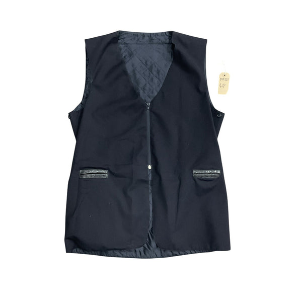 Italian Waistcoat Uniform Navy Polizia di Stato Style Quilted Vest [DR20]0