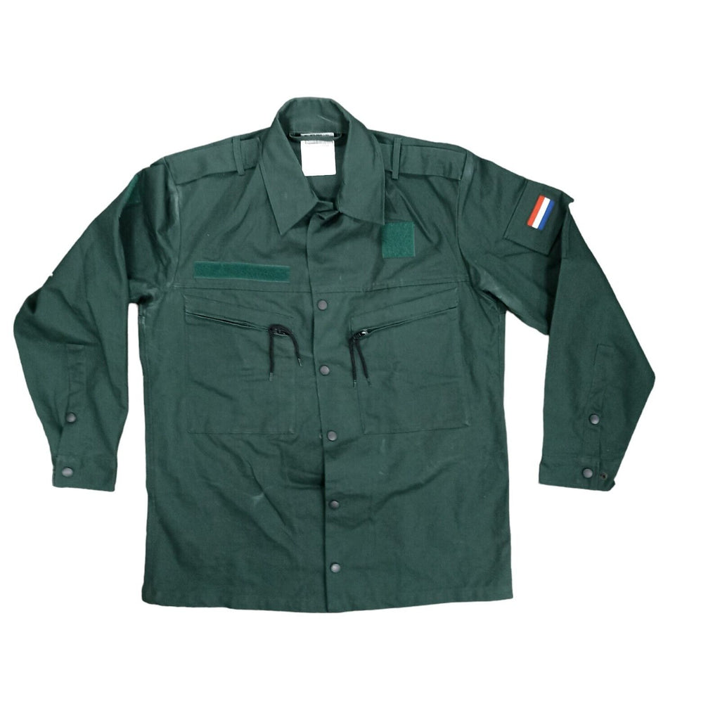 Dutch Army Issue Bottle Green Work Chore Jacket Field Combat Shirt
