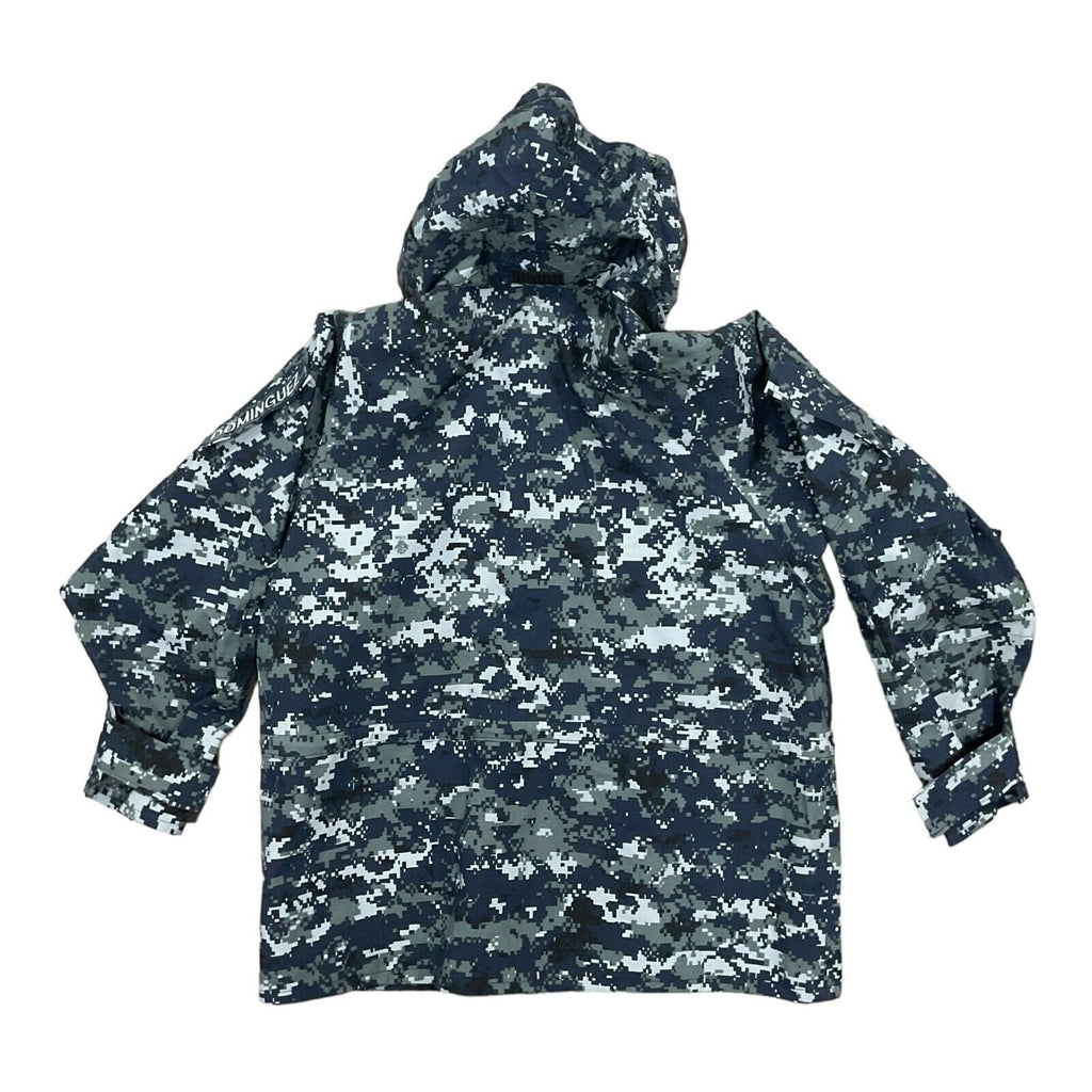 US Navy Blue Digital Camo GORE-TEX ECW Parka - MED-XSHORT [JR304]