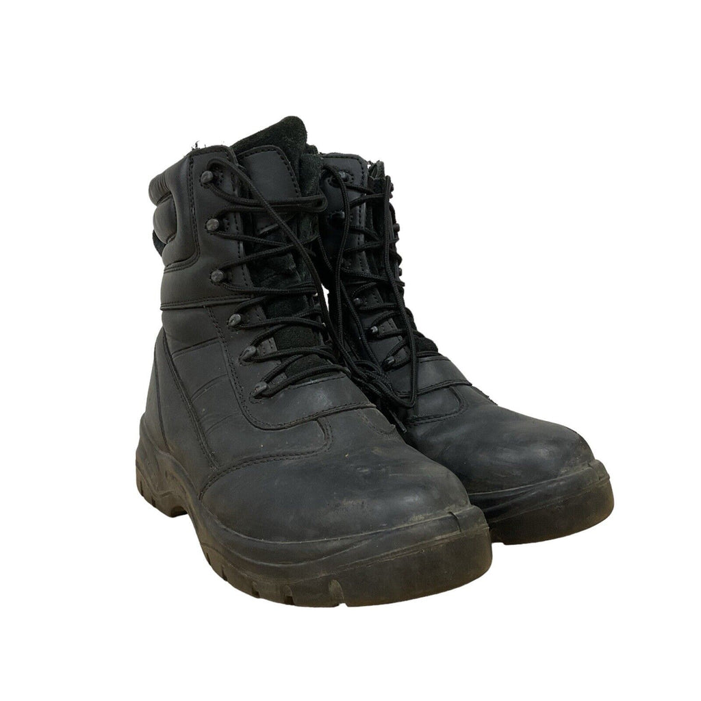 British Army High Leg Black Antistatic Steel Toe Combat Boots UK Size 9M [JN84]