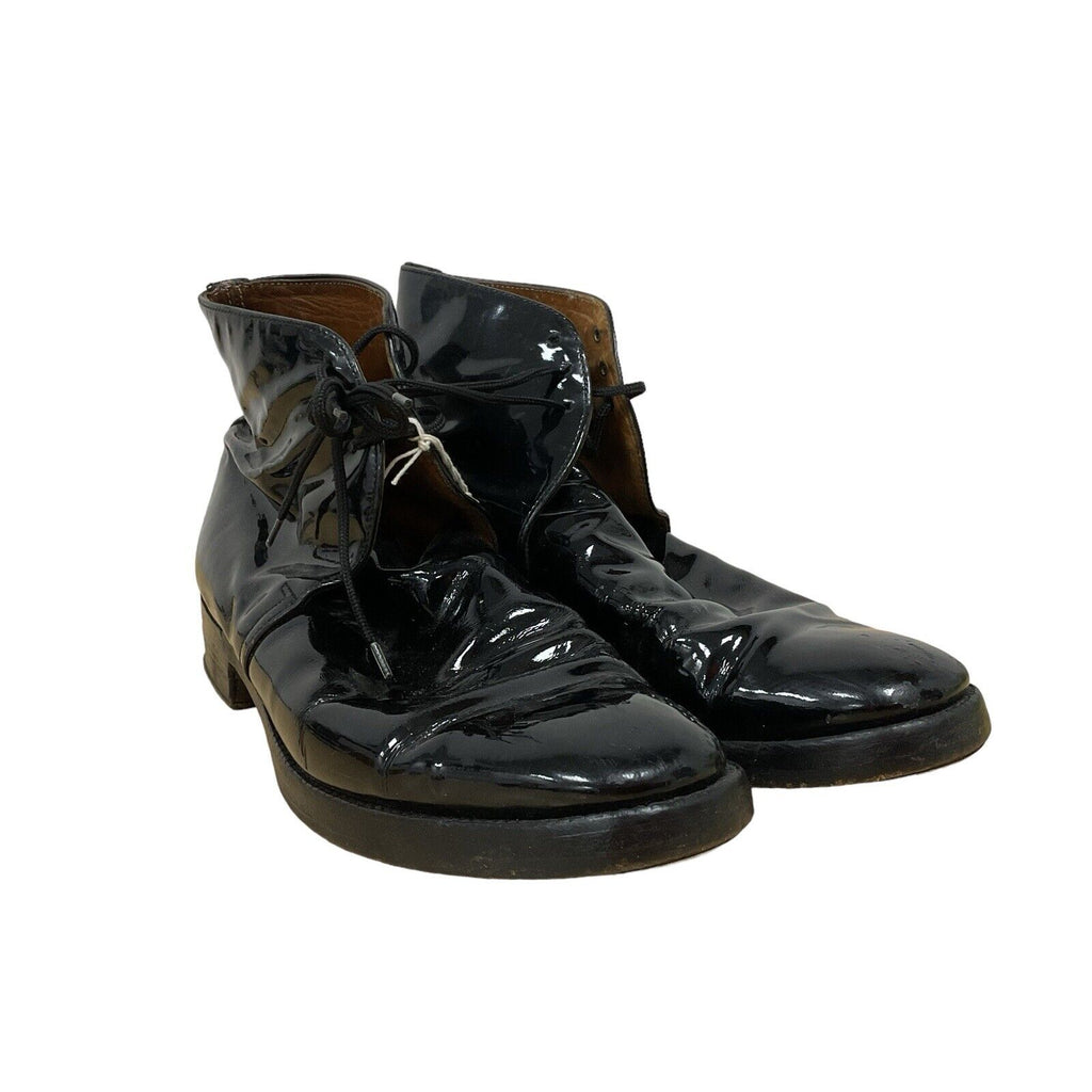 British Army Patent Leather George Boots - UK Size 7 [JN87]