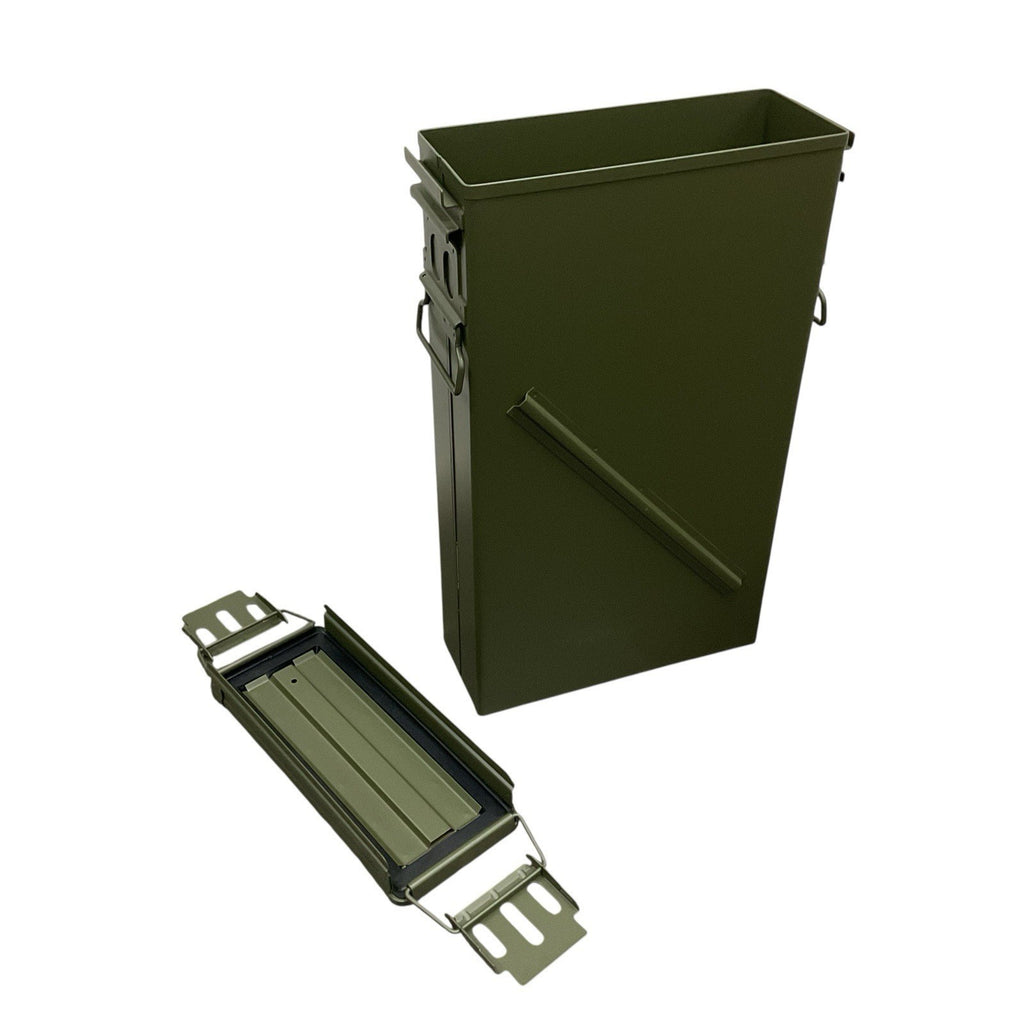 Genuine Military NATO PA156 Large Metal Mortar Ammo Tin New Unused0