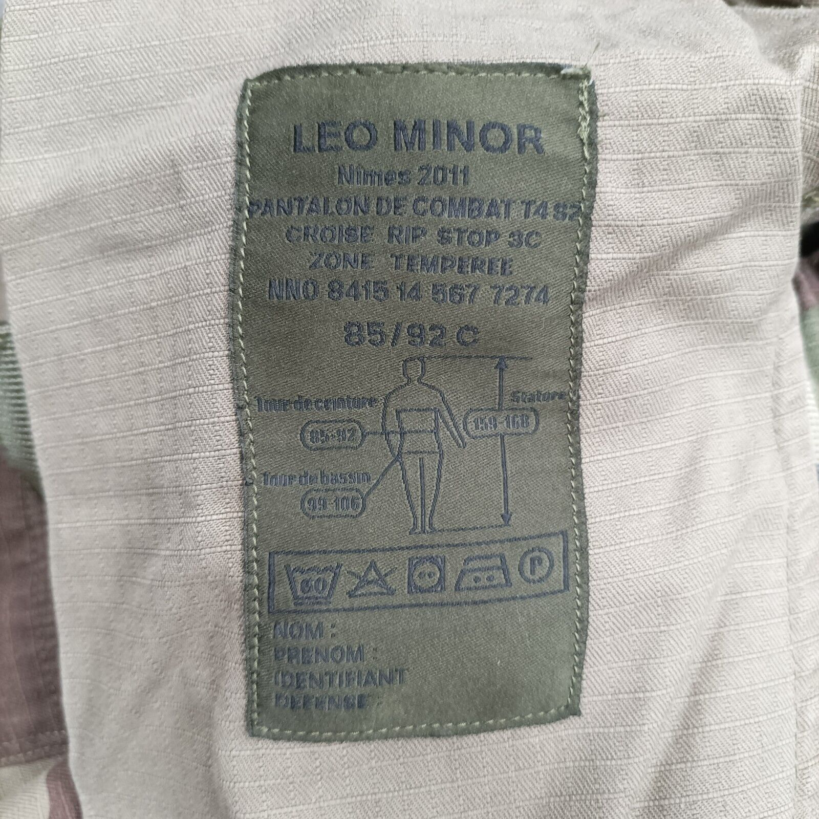 Genuine French army combat pants military FELIN CCE Camo RipStop T4 trousers NEW