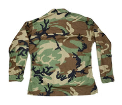 US Army Hot Weather Woodland Camouflage BDU Shirt Ripstop Combat Jacket