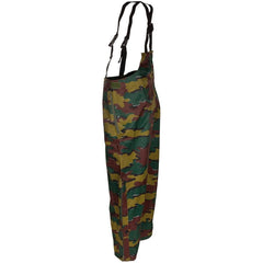 Belgian Army Goretex Bib & Brace Waterproof Trousers - Jigsaw Camo