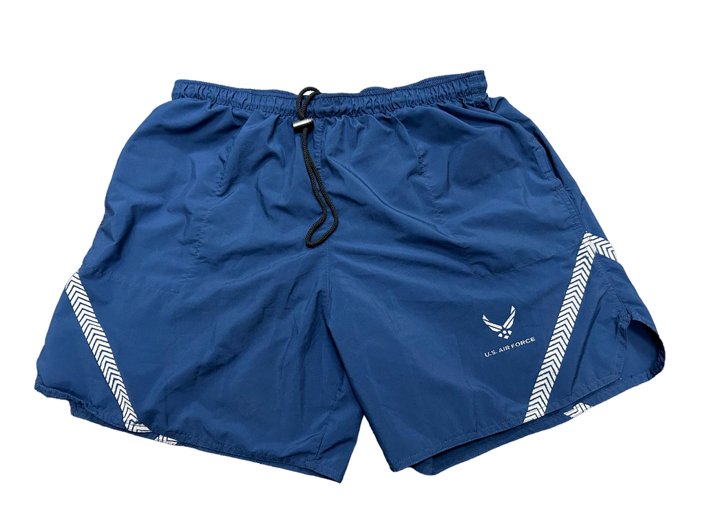 US Air Force Navy Blue Sports Shorts with elasticated waist 