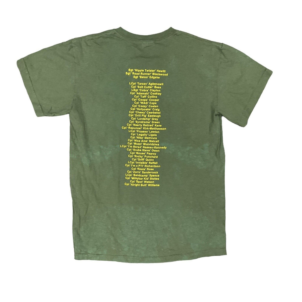 British Army JMQC Nicknames T-Shirt Olive - Small [RG26]