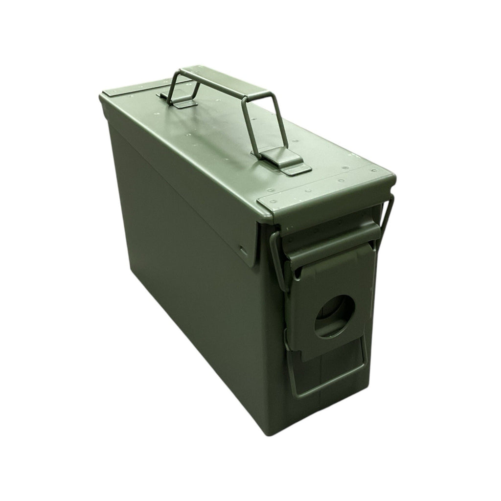 Genuine NATO Issue 30. CAL Steel Ammo Tin Secure Container M19A1 Heavy Duty Box0