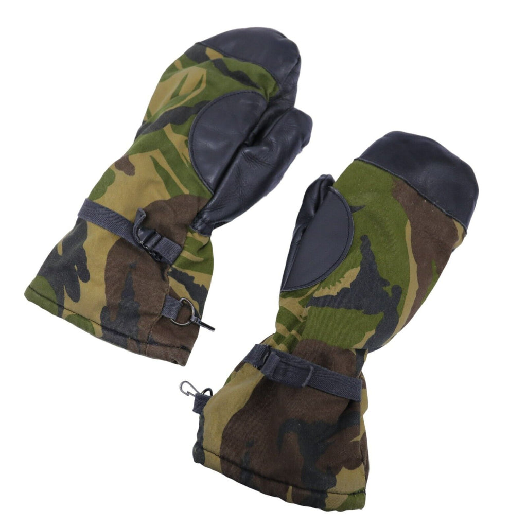 Dutch Army DPM Woodland Fleece Lined Cold Weather Mittens