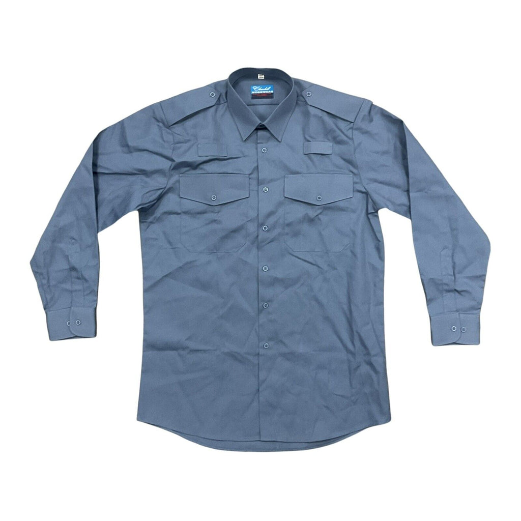 US Army M1883 Blue Wool Shirt - Reproduction, Size 44 (Made In India)
