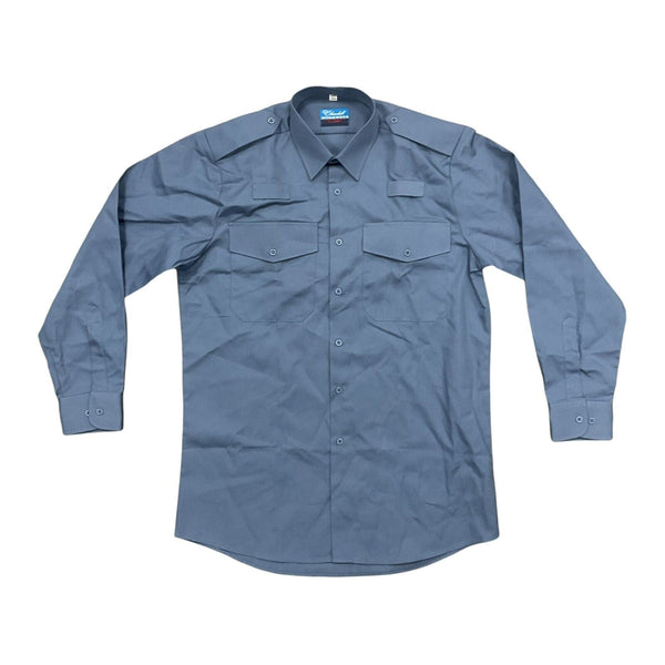 MOD Churchill Workwear Navy Blue Long Sleeve Work Shirt - NEW