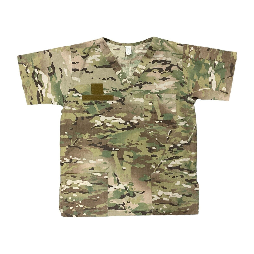 US Army NURSE JOE Combat Medic Scrub Top OCP Camo Multicam Shirt [JR252]
