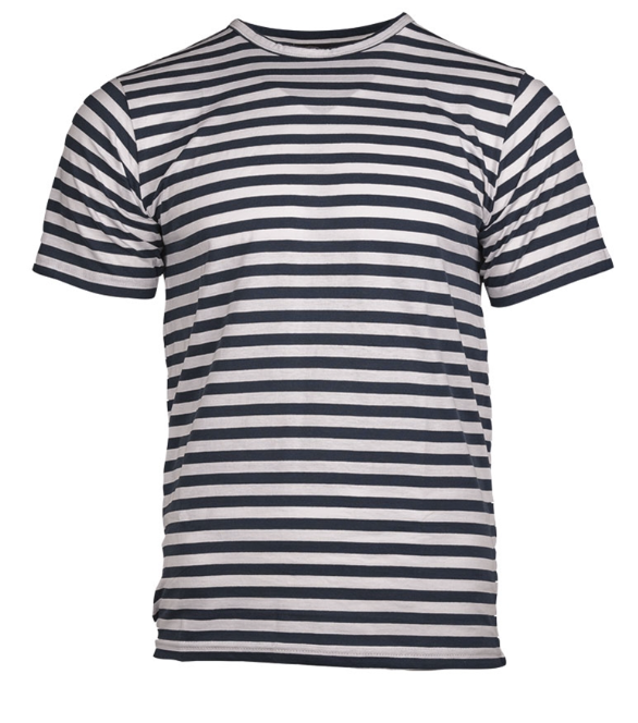 Mil-Tec Russian Sailor Navy Blue Striped T-Shirt Telnyashka