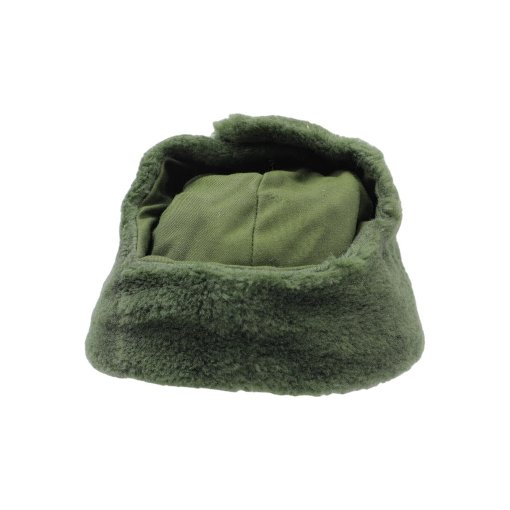 Swedish Army Winter Cap M59 OD Green Wool Cold Weather Military Surplus Gear - E - Foto 3
