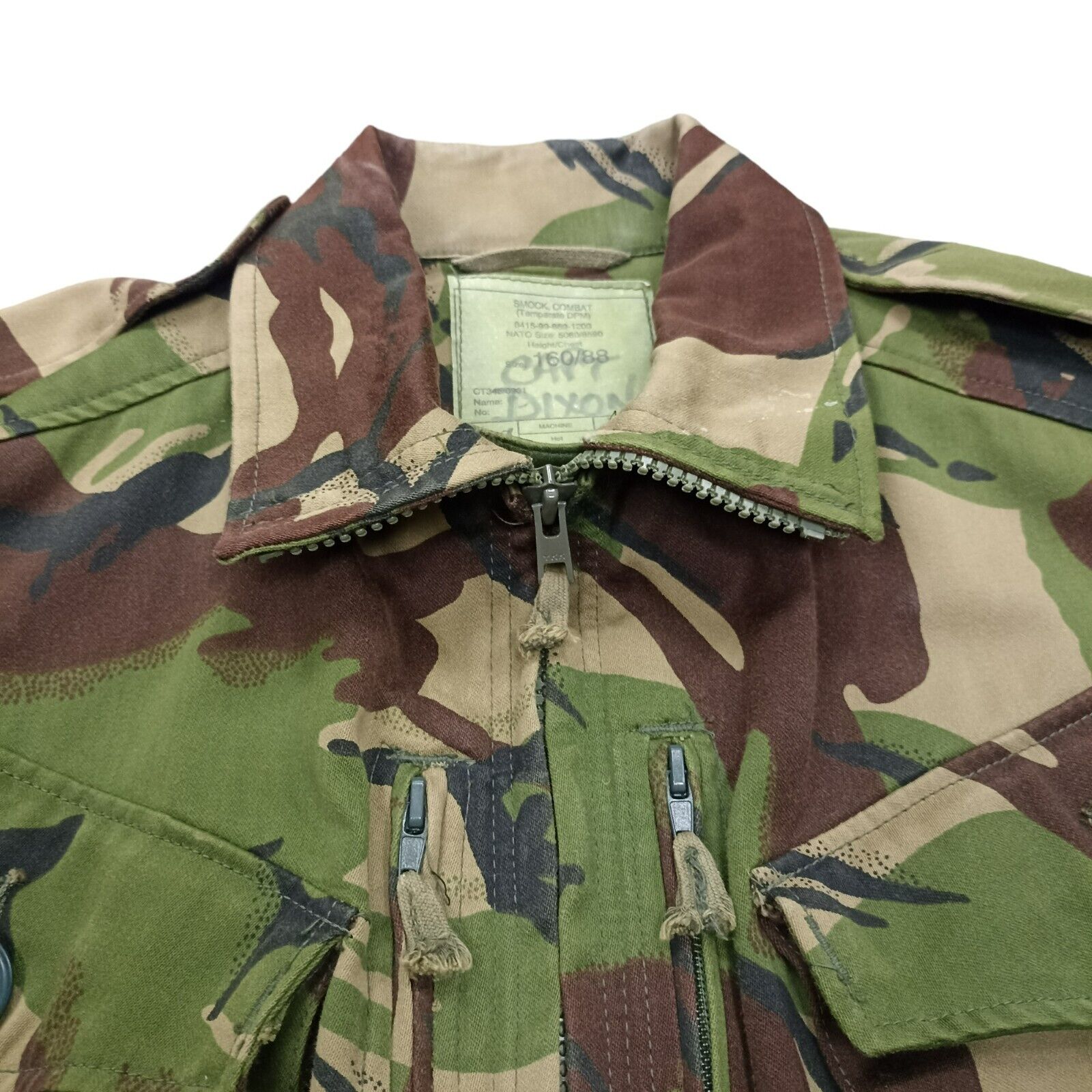 British Army 94 Pattern Temperate DPM Combat Smock – Pools Surplus Stores