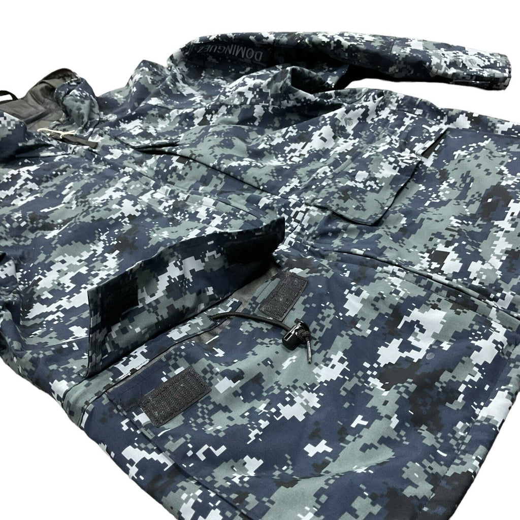 US Navy Blue Digital Camo GORE-TEX ECW Parka - MED-XSHORT [JR304]