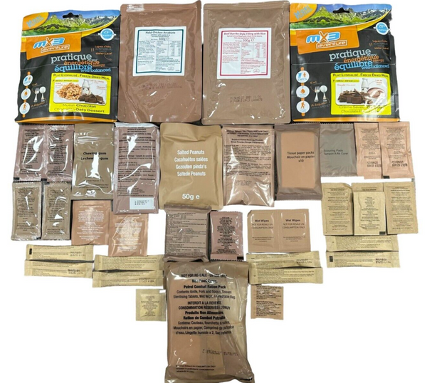 24hr British Army Style Ration Pack MRE Emergency Prepping Survival Expedition